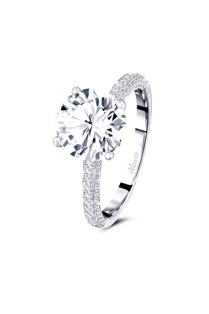 แหวนเพชรกะรัต เพชรน้ำ100  D Color