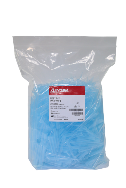 Blue tip box 1000ul. (100tip/rack) #T1000BR, Axygen - unionsci