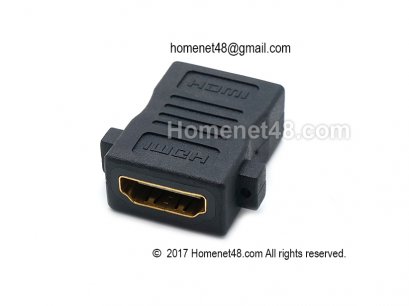 หัว HDMI (F>F) หัวตรง มีช่องยึดน๊อต สำหรับหน้ากาก HDMI (Outlet)