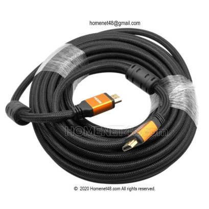 สาย HDMI 4K V.2.0 สายถัก (JEVIT) 3D 4K UHD ยาว 15 เมตร 