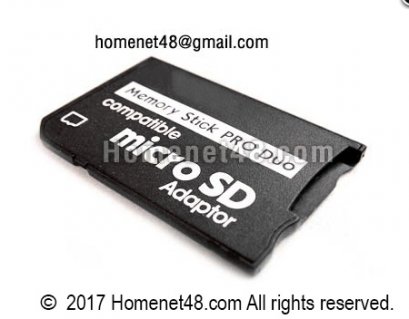 Adapter สำหรับแปลง Micro SD เป็น Memory Stick Pro Duo