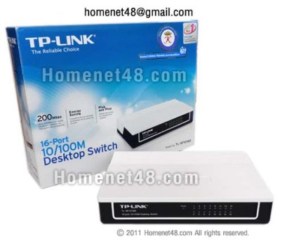 (ของหมด) TP-Link 16 Ports Switching Hub 10/100 (TL-SF1016D)
