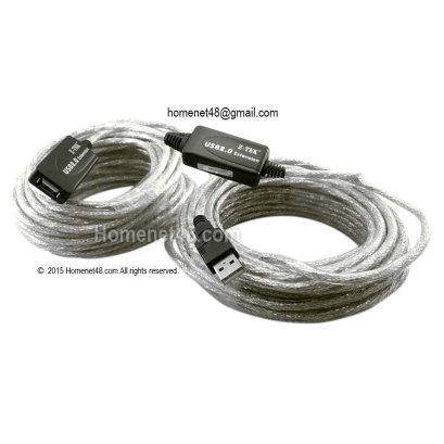 ตัวดันสัญญาณอุปกรณ์ USB พร้อมสายยาว 20 เมตร เกรด A (Z-tek ไต้หวัน)