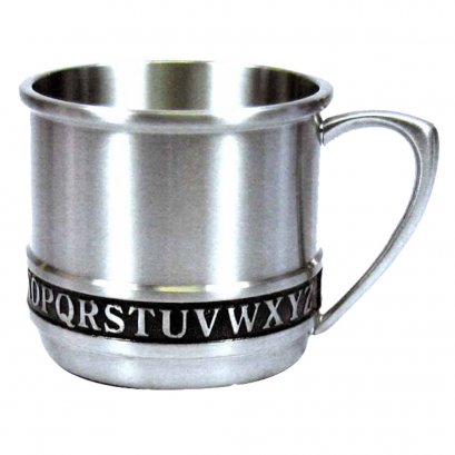 Pewter ABC Baby Cup