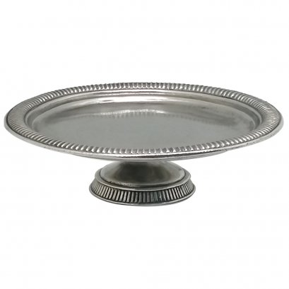 Pewter Cake Stand / D: 28  H: 9  cms.