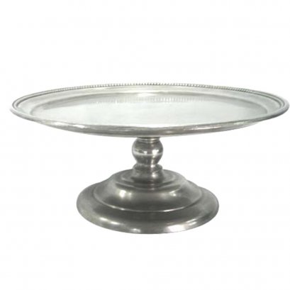 Pewter Cake Stand / D: 34.5  H: 14  cms.