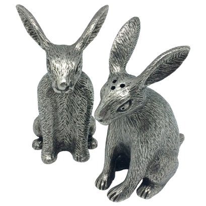Pewter Salt & Pepper - Hare
