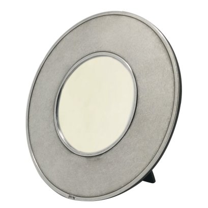 Pewter Circle Photo Frame / Dim 15 cms. /Photo: 3 1/2 inch