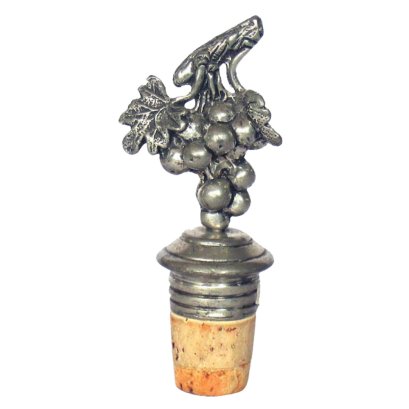 Pewter Grape Motif Wine bottle Stopper