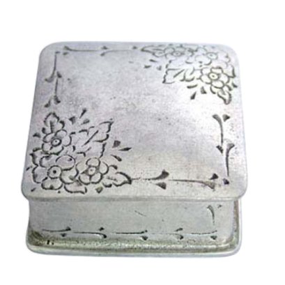 Pewter Vintage Style Round Box