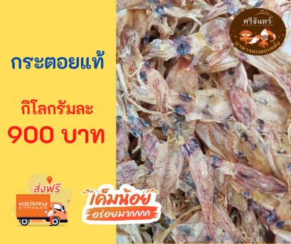 ปลาหมึกกระตอยไข่แท้