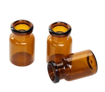 5 ml amber crimp top vial