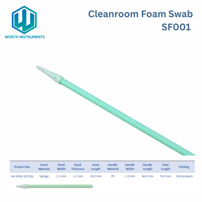 Foam Tipped Spear Sharp Clean Room Swab