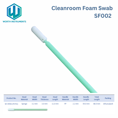 Foam Head Dust Free Disposable Sponge Clean Room Swab