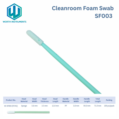 Foam Head Dust Free Disposable Sponge Clean Room Swab