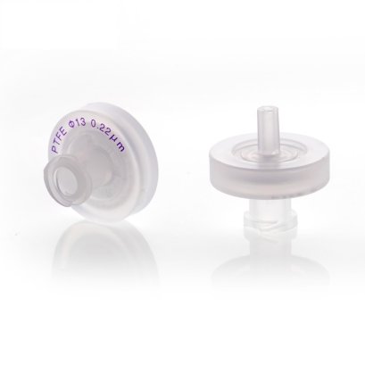 Hydrophobic PTFE Syringe Filter; Φ13mm*0.22um, 100 pcs/pack