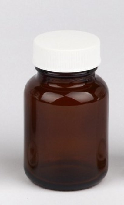 120 ml amber reagent bottle with cap and PTFE septa