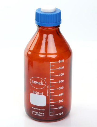 1000 ml amber reagent bottle with cap