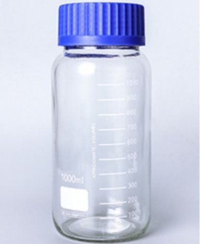 1000 ml clear reagent bottle with cap