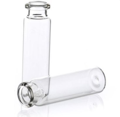 10 ml clear crimp top vial