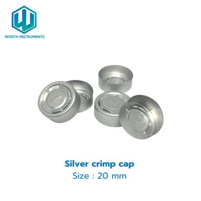 20 mm silver cap