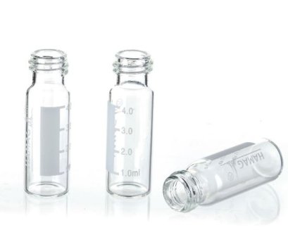 4 ml clear screw top vial with patch