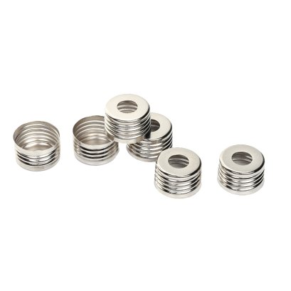 Magnetic precision screw-thread metal cap for vial 20 ml