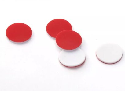 Φ8*1mm White PTFE/Red Silicone Septa, 100 pcs/pack(copy)