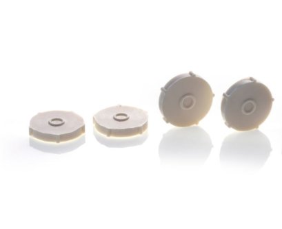Beige PTFE/Silicone Star Septa Withstand High Temperature, 100 pcs/pack