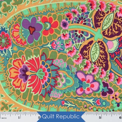 Free Spirits Paisley Jungle Green