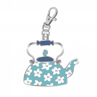 Lori Holt Cookbook Enamel Charm Blossom Teapot