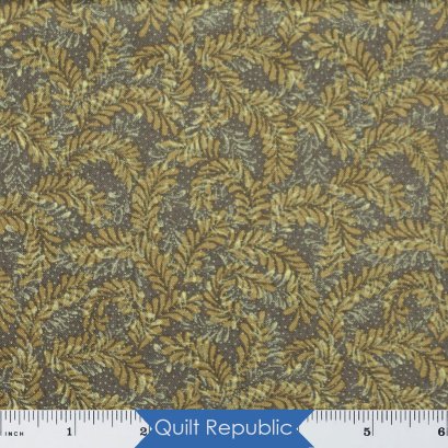 Benartex Crafty Cat Leaf Dance Dark Green