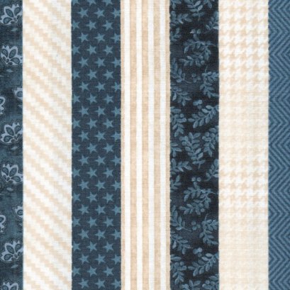 Benartex Fabrics American Spirit Stripe Blue American Spirit by Cheryl Haynes