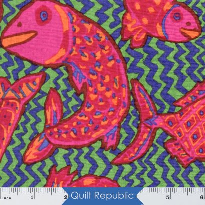 Free Spirits Fabrics Kaffe Fassete Collective Koi Polloi Green