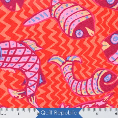 Free Spirits Fabrics Kaffe Fassete Collective Koi Polloi Orange