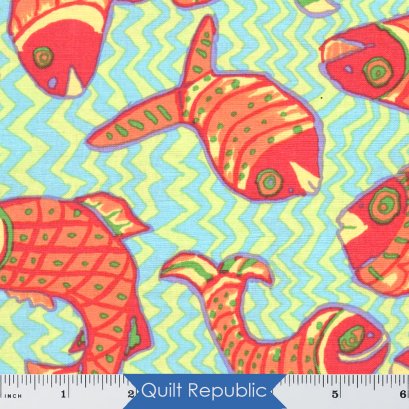 Free Spirits Fabrics Kaffe Fassete Collective Koi Polloi Yellow