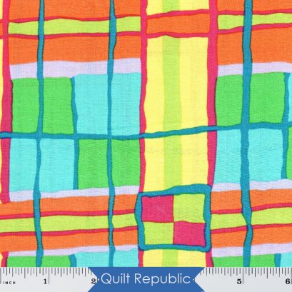 Free Spirits Fabrics Kaffe Fassete Collective Checkmate Yellow