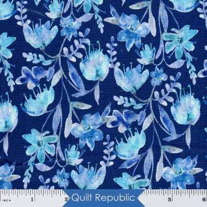 Free Spirits Peacock Paradise Water Coour Indigo