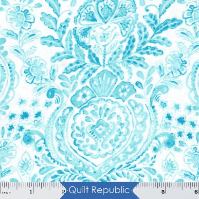 ผ้าควิลท์สีฟ้า