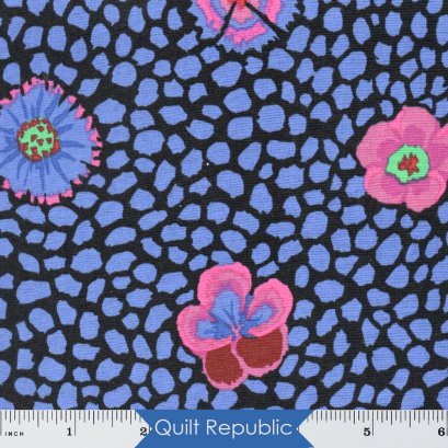 Free Spirits Fabrics Kaffe Fassete Collective Guinea Flower Black