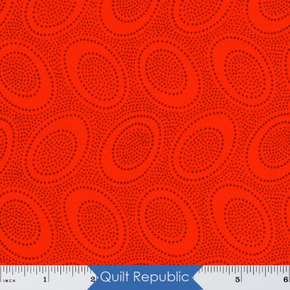 Free Spirits Fabrics Kaffe Fassete Collective. Aboriginal Dot Orange