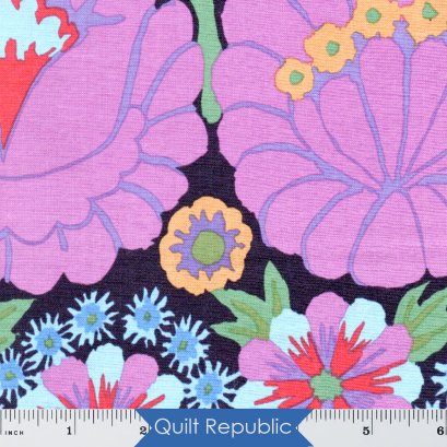 Free Spirits Fabrics Kaffe Fassete Collective Embroidered Flower Purple