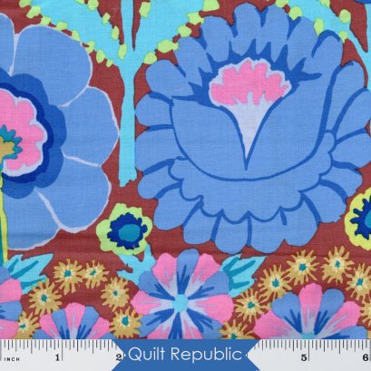 Kaffe Fassett Collective Embroidered Flower Blue