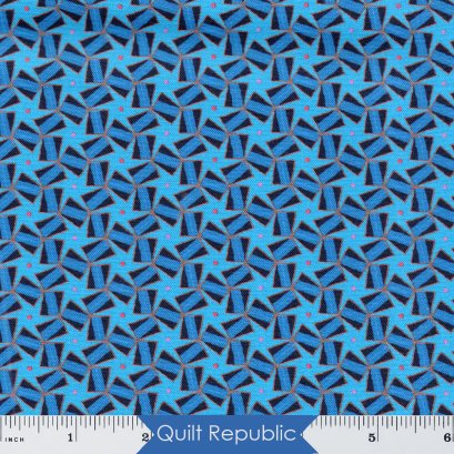 Free Spirits Fabrics Murano Basilico Marine