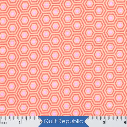 Free Spirits Fabrics True Colors  Hexy Peach Blossom