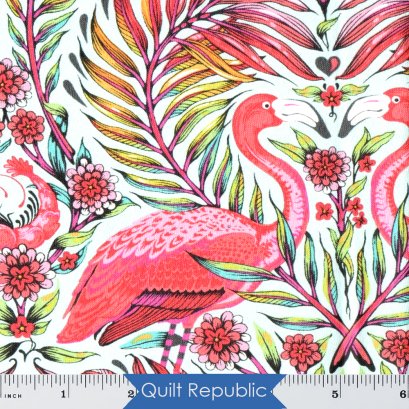 Free Spirits Fabrics   Daydreamer Pretty in Pink Mango