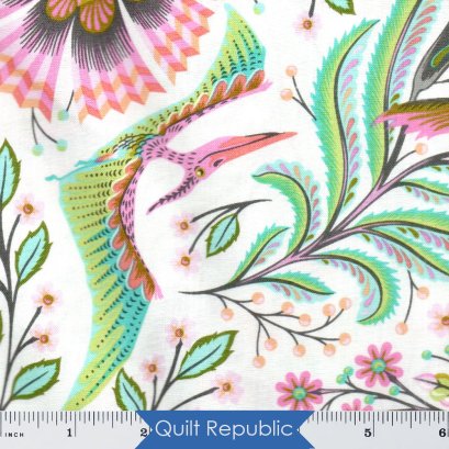 Free Spirits Fabrics ROAR! Wing it Blush by Tulapink