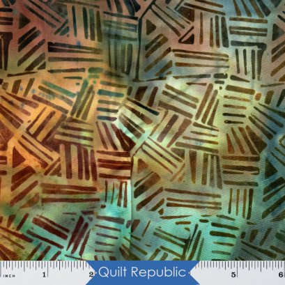 Island Batik Santorini Batiks Abstract Shapes Rainbow