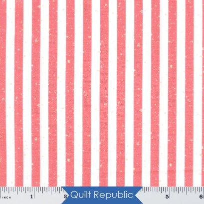 Northcott Under The Big Top Big Top Stripe Red and Cream