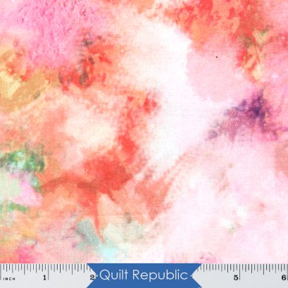 Northcott September Morning Multi Colour Pink Multi